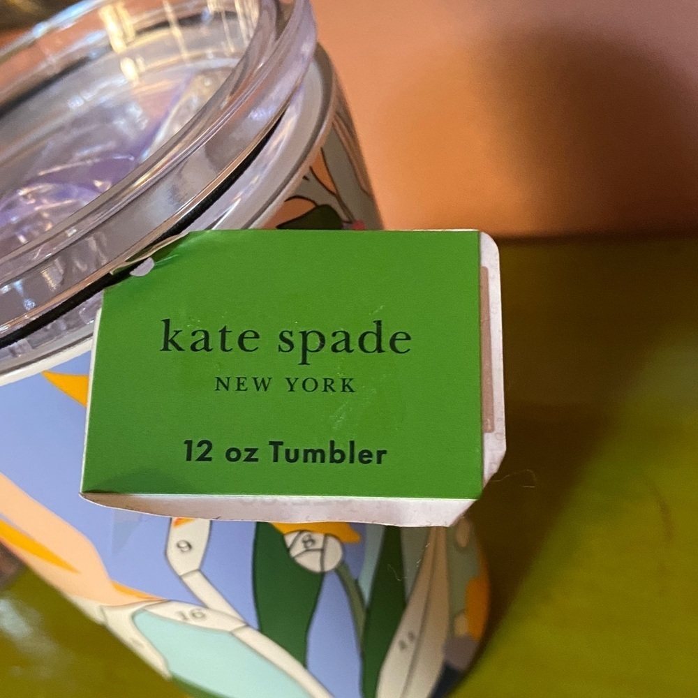 Kate Spade New York Floral Stainless Steel Tumbler 12 oz Insulated Cup - Picture 7 of 8